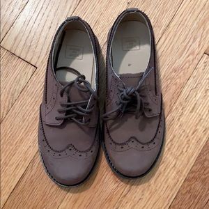 Janie and Jack Brown wing tip shoe